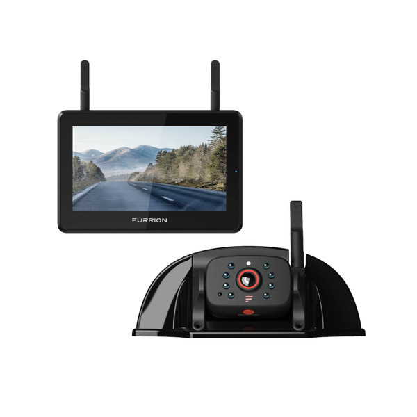 Furrion Vision S®+ RV Backup Camera System - 5" Monitor, Rear Sharkfin Camera #2021124370 - Furrion