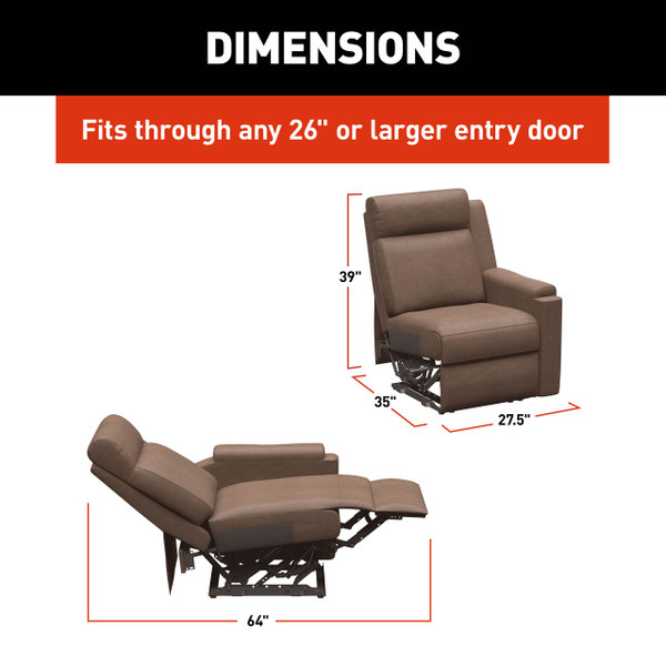 Thomas Payne Signature Thomas Payne® Signature Heritage Series RV Theater Seating Recliner - Left Arm, Satula #2024044092