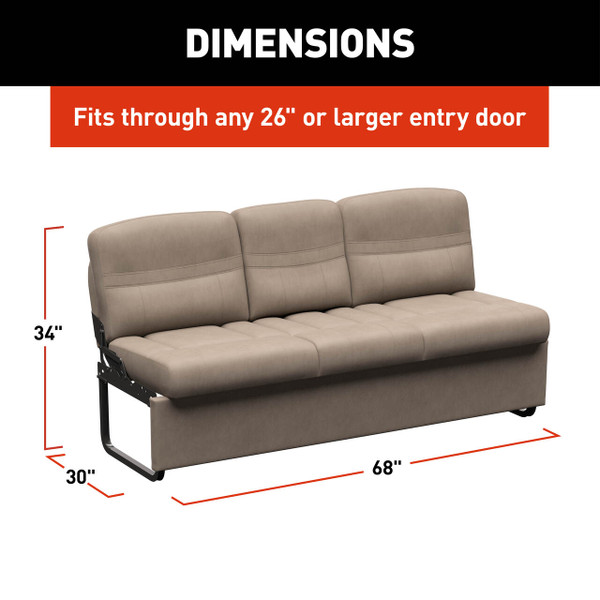 Thomas Payne Signature Thomas Payne® Signature RV Jackknife Sleeper Sofa - 68" Driftwood #2024044397