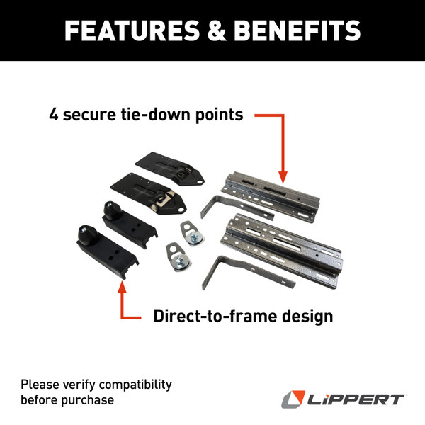 HappiJac Frame Mount Tie Down System - Dodge Ram #236326