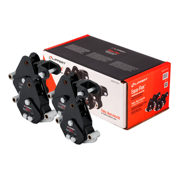 Lippert 2024115101 Equa-Flex Rubberized Equalizer Short Triple Axle Kit for 5,000-8,000-lb. Axles (Two Pairs) - Lippert