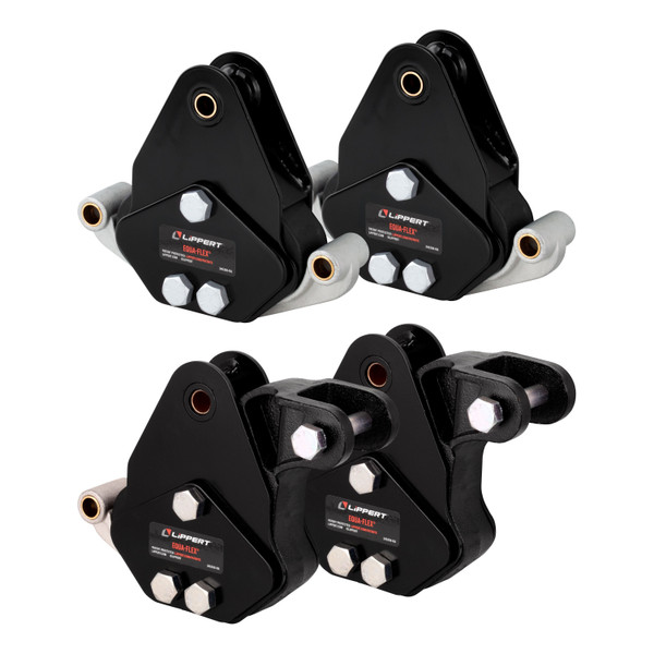 Lippert 2024115101 Equa-Flex Rubberized Equalizer Short Triple Axle Kit for 5,000-8,000-lb. Axles (Two Pairs)