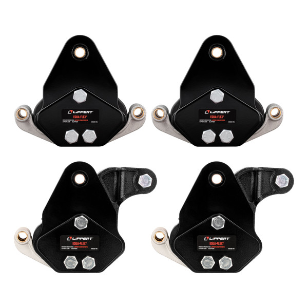 Lippert 2024115101 Equa-Flex Rubberized Equalizer Short Triple Axle Kit for 5,000-8,000-lb. Axles (Two Pairs)