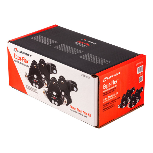 Lippert 2024115101 Equa-Flex Rubberized Equalizer Short Triple Axle Kit for 5,000-8,000-lb. Axles (Two Pairs)