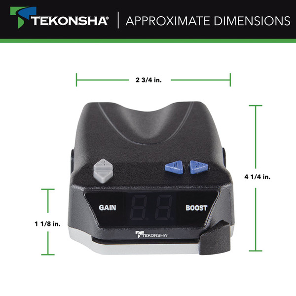 Tekonsha BRAKE-EVN  Proportional Brake Controller for Trailers with 1-4 Axles, Black