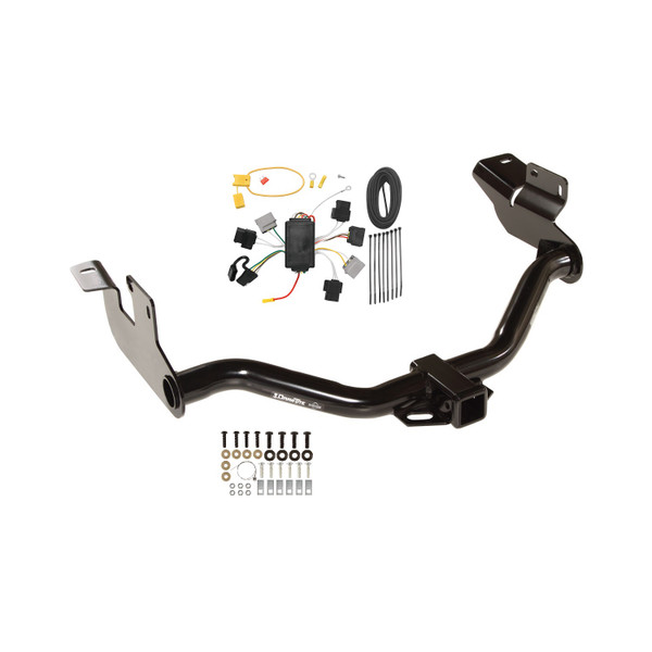 2005-2006 Mazda Tribute Draw-tite Class 3 Trailer Hitch, 2 Inch Square Receiver Bundle w/ Plug-n-Play T-One Wiring Harness - Draw-tite