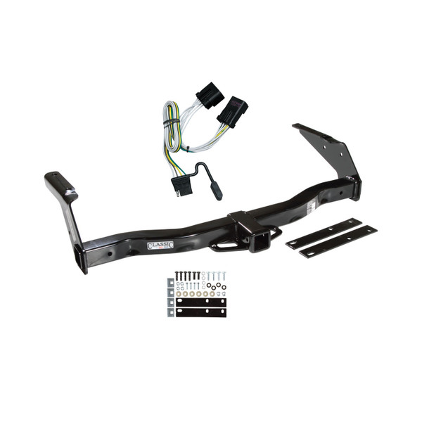 2001-2003 Dodge Ram 3500 Van Draw-tite Class 3 Trailer Hitch, 2 Inch Square Receiver Bundle w/ Plug-n-Play T-One Wiring Harness - Draw-tite