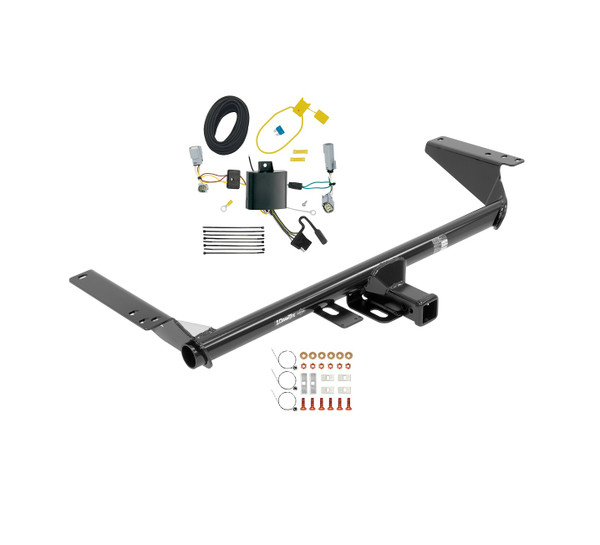 2017-2020 Chrysler Pacifica LX Draw-tite Class 3 Trailer Hitch, 2 Inch Square Receiver Bundle w/ Plug-n-Play T-One Wiring Harness - Draw-tite