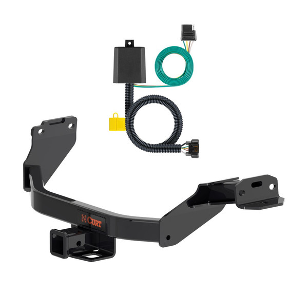 2023 Kia Sorento Curt 2", Class 3 Trailer Tow Hitch + 4-flat Wiring Kit 13609 - CURT
