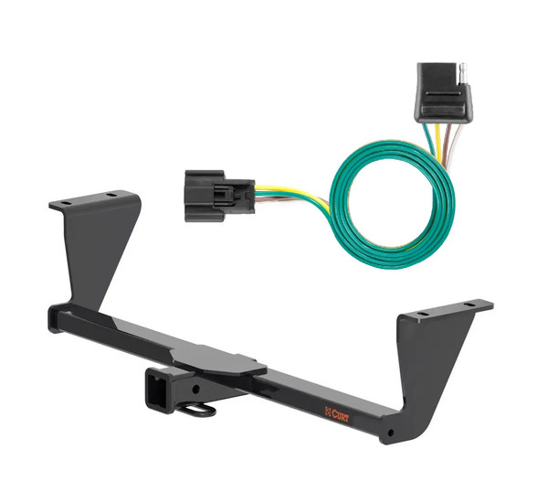 2024 - 2026 Chevrolet Equinox EV Curt 2", Class 3 Trailer Tow Hitch + 4-flat Wiring Kit 13617 - CURT
