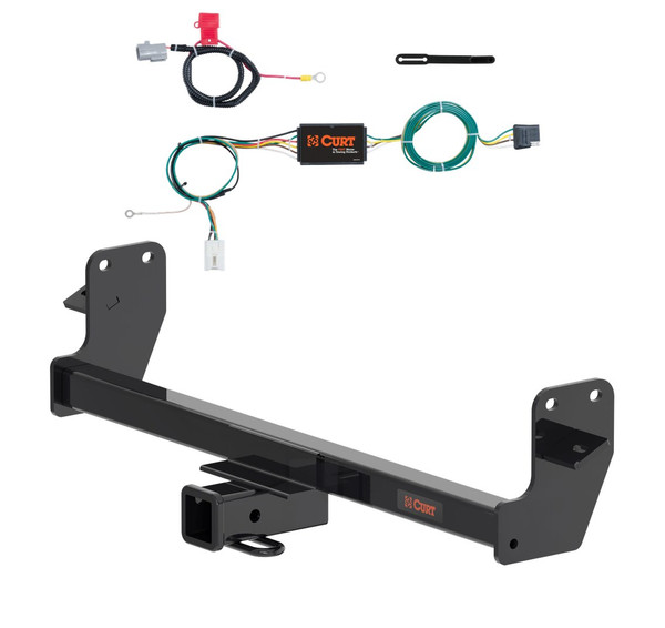 2022 - 2026 Mitsubishi Eclipse Cross Curt 2", Class 3 Trailer Tow Hitch + 4-flat Wiring Kit 13616 - CURT