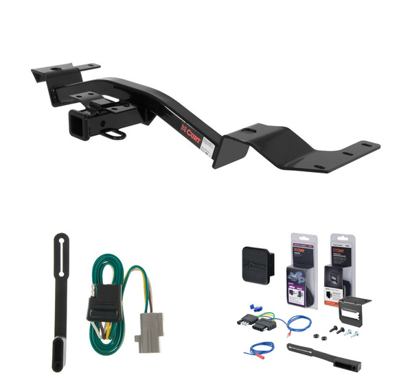 2001 - 2002 Toyota Sequoia Curt 2" Class 3 Trailer Tow Hitch + 5-Flat Wiring Kit Tow Boat/Utility Trailer with Surge Brakes 13440 - CURT