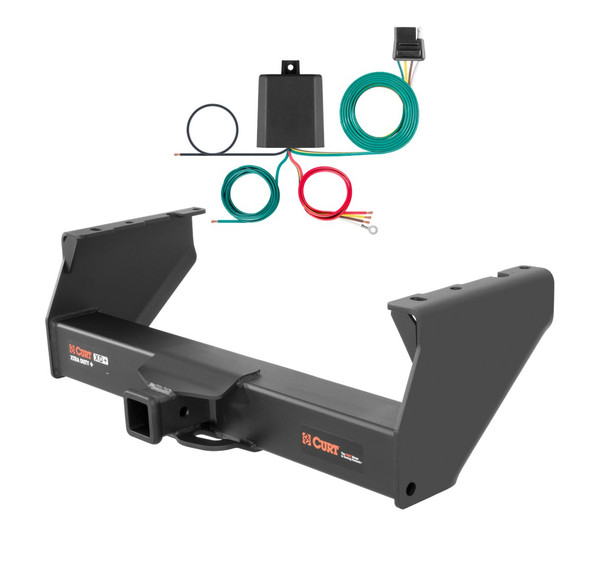 2011 - 2026 RAM 1500 Classic Cab & chassis Curt 2", Class 5 Trailer Tow Hitch + 4-flat Wiring Kit 15400 - CURT