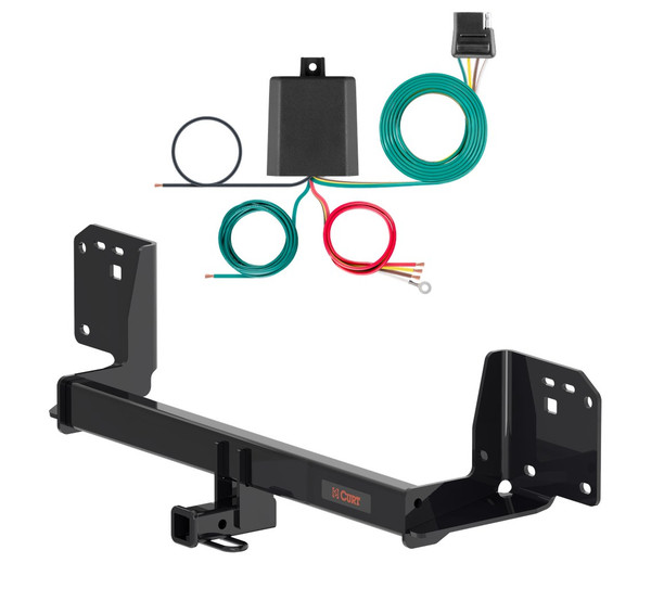 2023 - 2026 Toyota Prius Curt 1-1/4", Class 1 Trailer Tow Hitch + 4-flat Wiring Kit 11684 - CURT