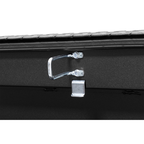 WEATHER GUARD 123-52-04 Aluminum Saddle Tool Box, 15 cu ft, Full Deep, Matte Black, Tamper Resistant Lock