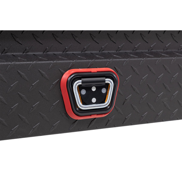 WEATHER GUARD 8 Cu Ft Aluminum Saddle Box 131-52-04, Compact Low Profile, Textured Matte Black, 1KEY Ultralock