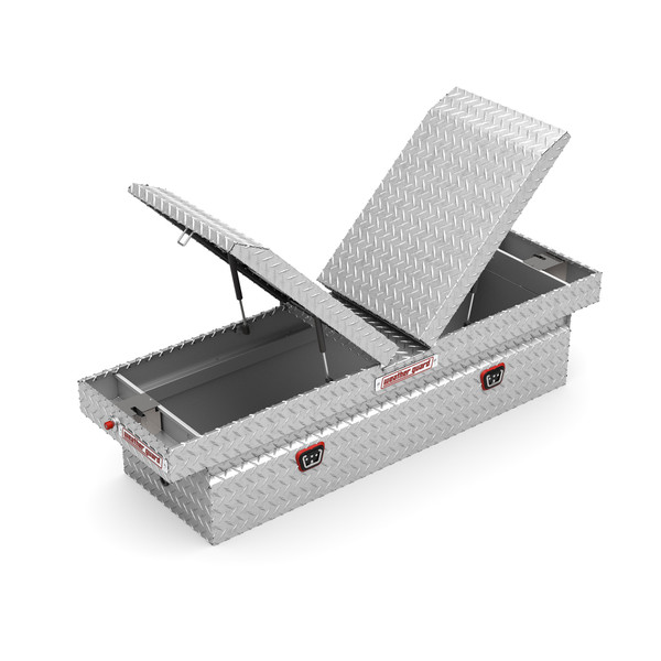 Weather Guard 124-0-04 Gull Wing Cross Box, 72" x 20.5" x 18.38", Full Standard Truck Bed Tool Box, Gloss Black