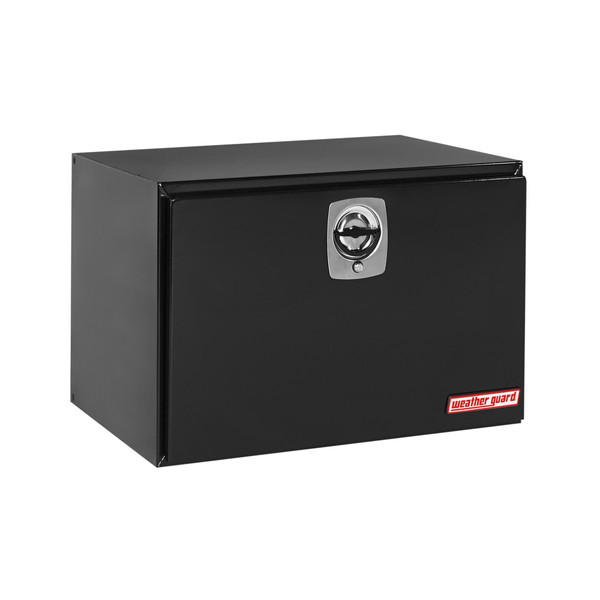 WEATHER GUARD 12.1 Cu Ft, 36.63"L x 24.25"W x 24.13"H Steel Underbed Tool Box 538-5-02, Heavy Duty Welded, Gloss Black - Weather Guard
