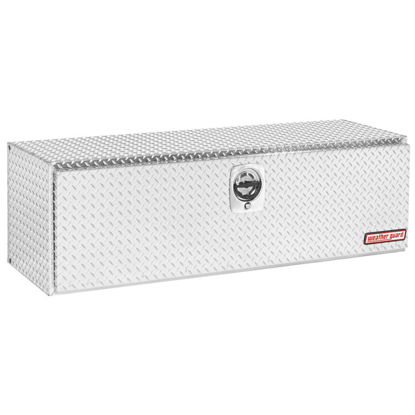 WEATHER GUARD 660-0-02 11.2 cu ft, 60" x 18" x 18" Aluminum Underbed Truck Tool Box, Diamond Plate Clear Coat - Weather Guard