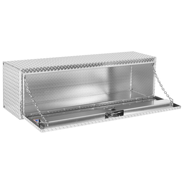WEATHER GUARD 660-0-02 11.2 cu ft, 60" x 18" x 18" Aluminum Underbed Truck Tool Box, Diamond Plate Clear Coat