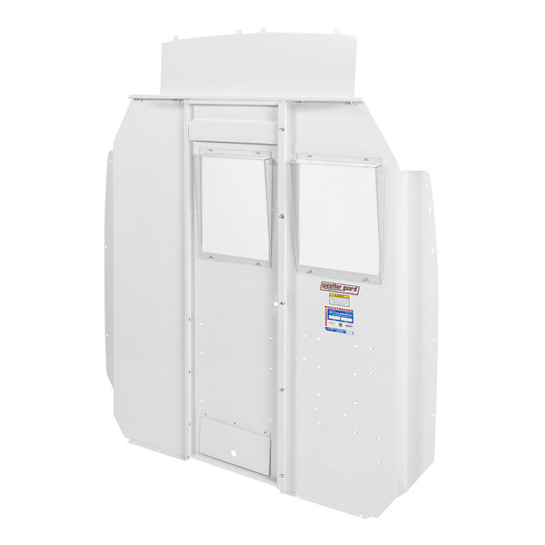 WEATHER GUARD 96321-3-01 High-Roof Van Bulkhead Window, 74.5"H x 68.75"W x 4"D, White Steel Powder Coat - Weather Guard