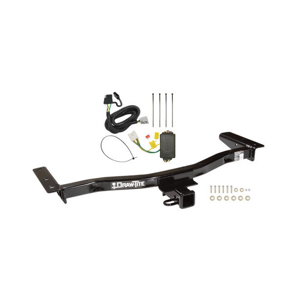 2010-2015 Lexus RX450h Draw-tite Class 3 Trailer Hitch, 2 Inch Square Receiver Bundle w/ Plug-n-Play T-One Wiring Harness - Draw-tite