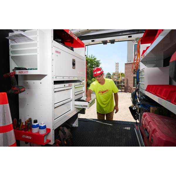 WEATHER GUARD 9045-3-03 Secure Storage Module Cabinet, Five 5 Drawer Van Storage System - Weather Guard