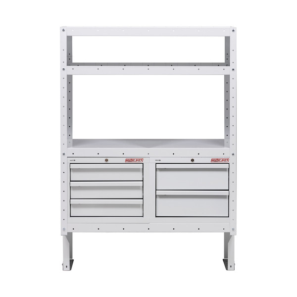 WEATHER GUARD 9045-3-03 Secure Storage Module Cabinet, Five 5 Drawer Van Storage System