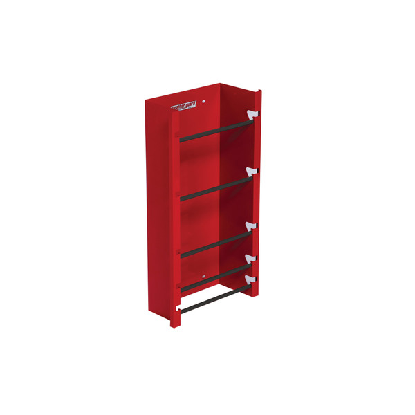 Weather Guard 9882-7-01 Wire Spool Holder End Mount, 26"H x 14"W x 6"D, Red Steel Panel Van Storage