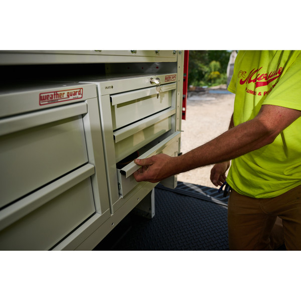 WEATHER GUARD 903-3-01 Secure Storage Module, 3-Drawer Cabinet, Van Storage System