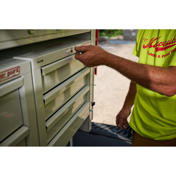 WEATHER GUARD 903-3-01 Secure Storage Module, 3-Drawer Cabinet, Van Storage System