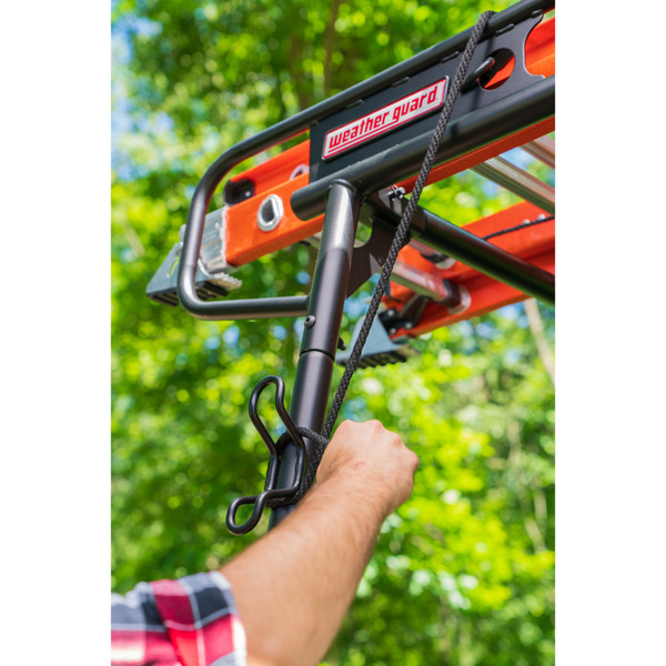 Weather Guard 1000 lbs, 33.38" H x 127.82" L Compact Steel Truck Rack 1345-52-02, No-Drill Bed Rail Mount