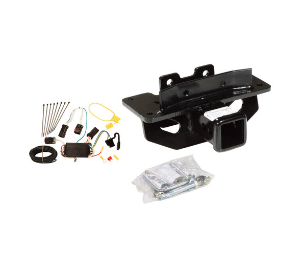 2009-2009 Chrysler Aspen Draw-tite Class 4 Trailer Hitch, 2 Inch Square Receiver Bundle w/ Plug-n-Play T-One Wiring Harness - Draw-tite