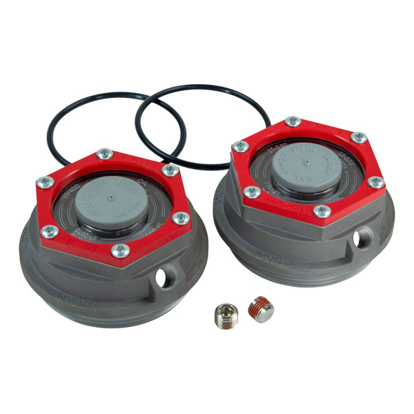 Lippert Premium Threaded Dust Cap with Rubber Plug & O-Ring - 2-7/8" Diameter, 8,000-lb. Axles, Oil Lube - 2024055278 - CURT