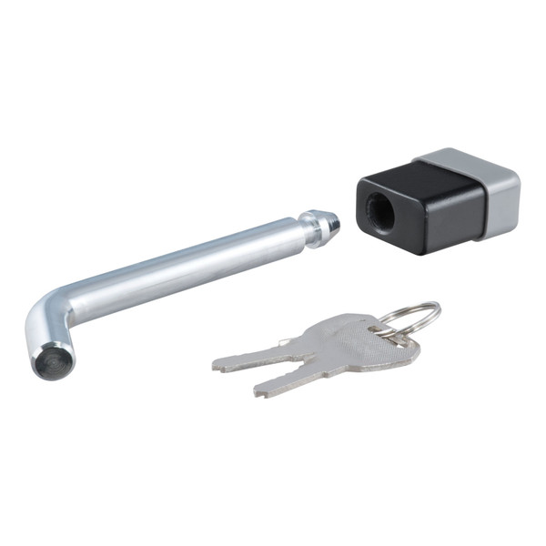CURT 23021-KA Trailer Hitch Lock, 5/8-Inch Pin Diameter, Fits 2, 2-1/2 or 3-Inch Receiver, Keyed Alike - CURT