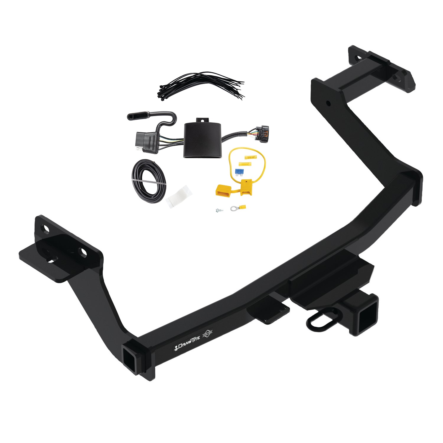 2022-2024 Hyundai Santa Cruz Draw-tite Class 3 Trailer Hitch, 2 Inch Square Receiver Bundle w/ Plug-n-Play T-One Wiring Harness thumbnail 0