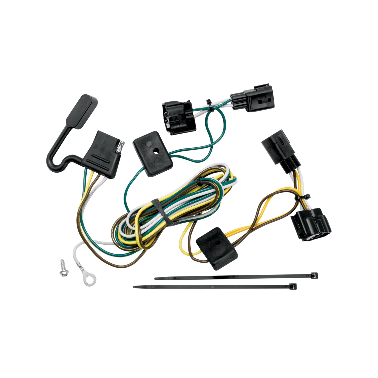 1998-2006 Jeep TJ (Canada Only) Draw-tite Class 3 Trailer Hitch, 2 Inch Square Receiver Bundle w/ Plug-n-Play T-One Wiring Harness thumbnail 1