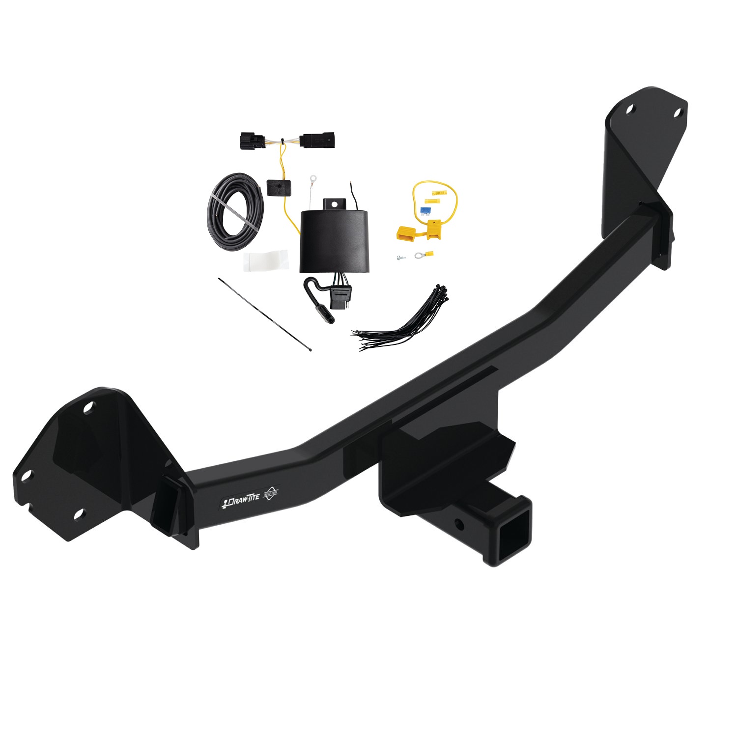 2022-2023 Chevrolet Bolt EUV Draw-tite Class 3 Trailer Hitch, 2 Inch Square Receiver Bundle w/ Plug-n-Play T-One Wiring Harness thumbnail 0