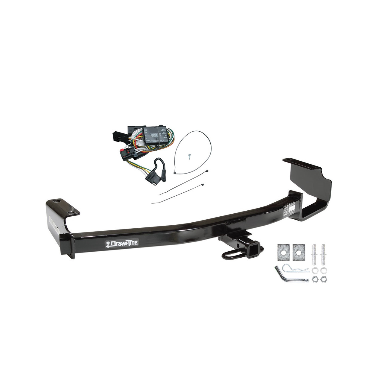 1996-2000 Chrysler Town & Country Draw-tite Class 2 Trailer Hitch, 1-1/4 Inch Square Receiver Bundle w/ Plug-n-Play T-One Wiring Harness thumbnail 0