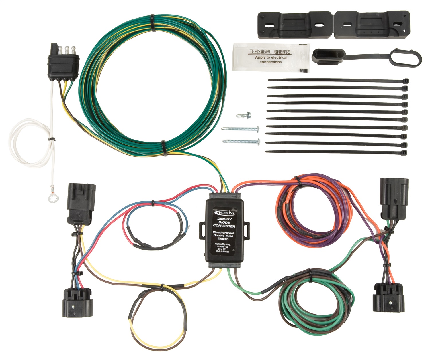 Hopkins Plug-In Simple Towed Vehicle Wiring Kit 11156108 thumbnail 0