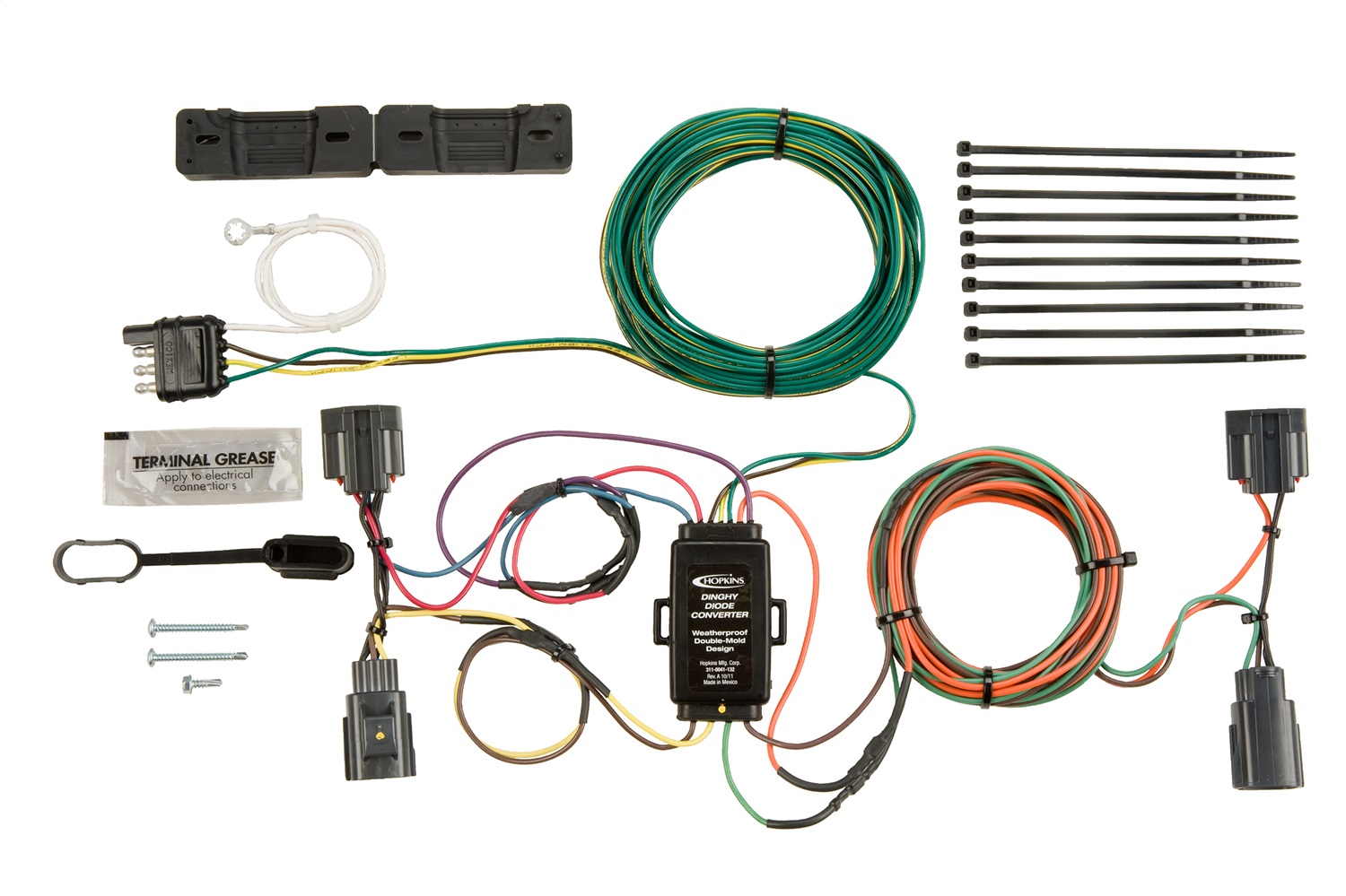 Hopkins Plug-In Simple Towed Vehicle Wiring Kit 11156200 thumbnail 0