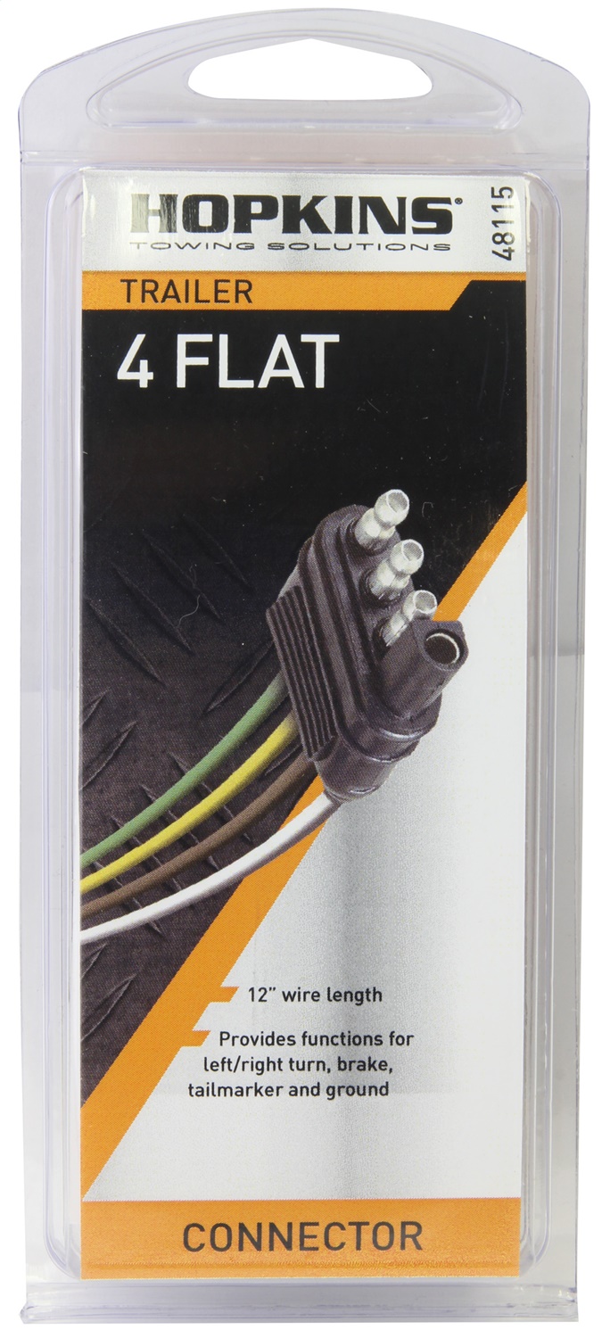 Hopkins 4-Wire Flat Trailer End Connector 48115 thumbnail 4