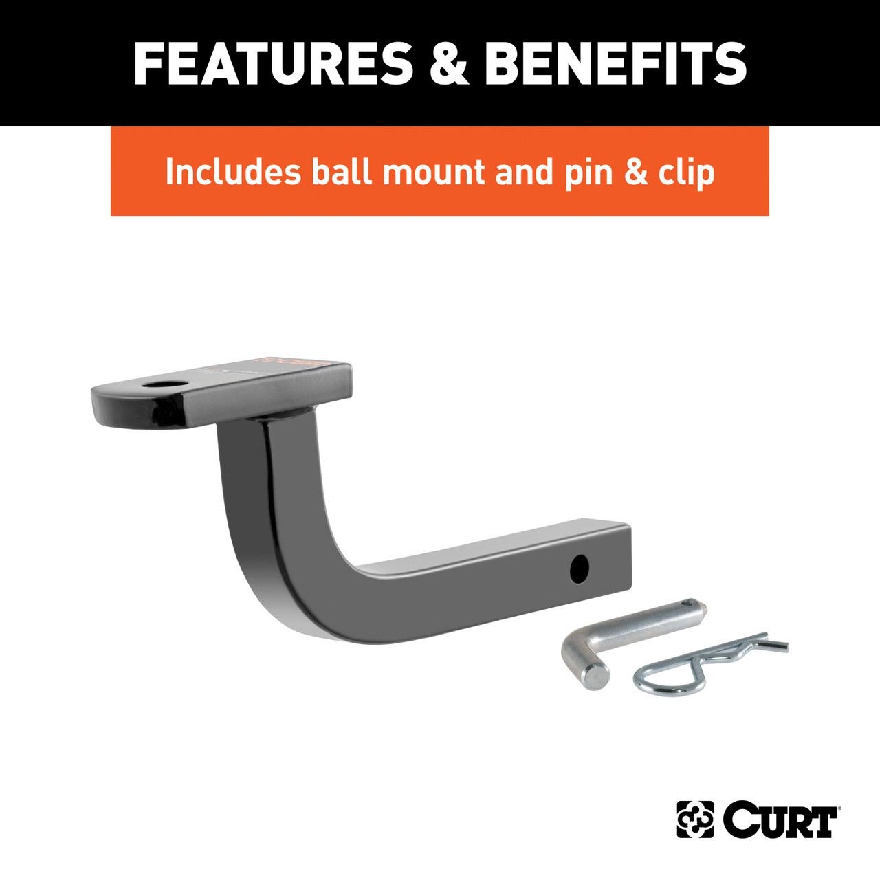 CURT 111323 Class 1 Trailer Hitch with Ball Mount, 1-1/4-In Receiver, Fits Select Chrysler PT Cruiser thumbnail 6