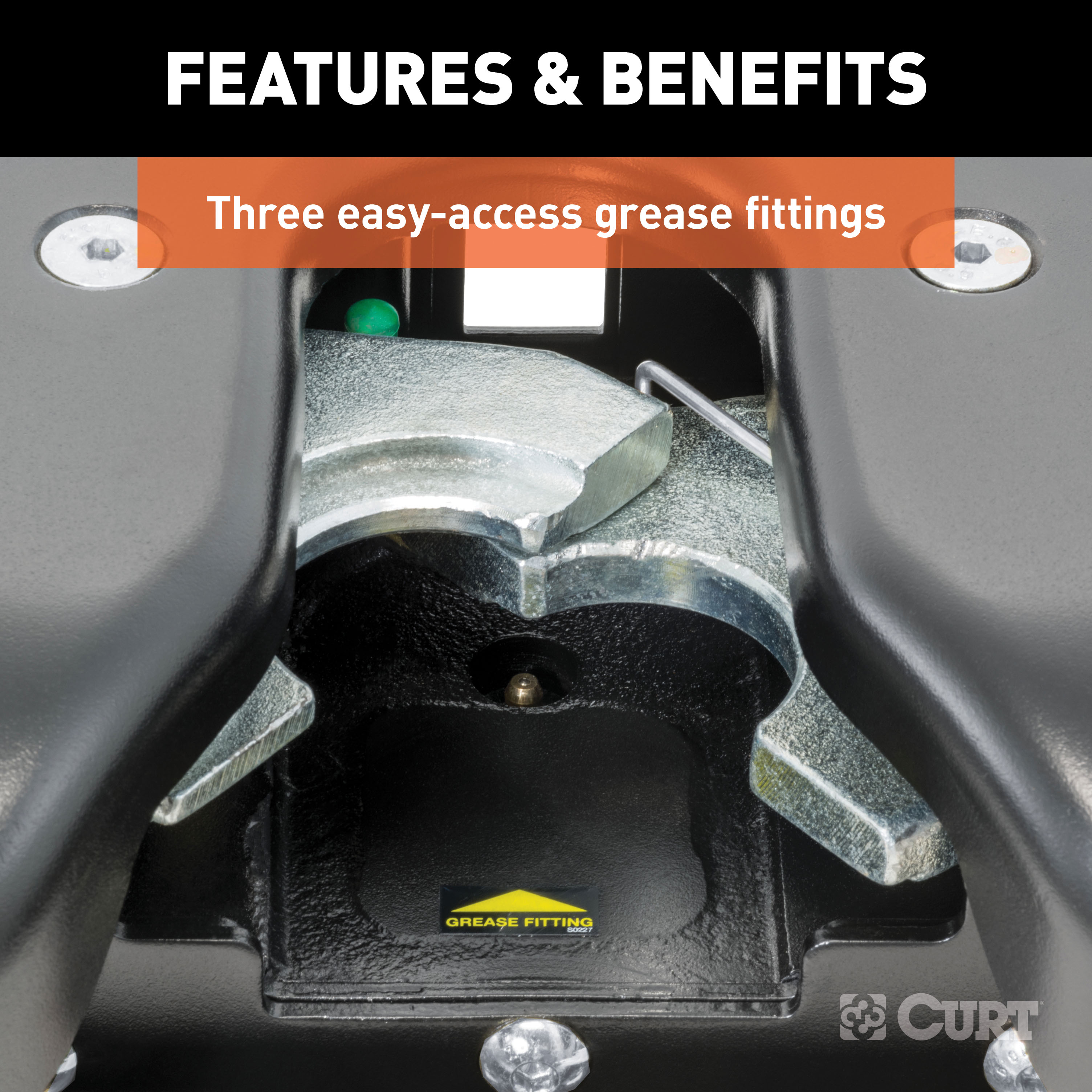 CURT 20K, Q20 5th Wheel Slider Hitch with Base Rails for Short Bed Trucks, 20,000 lbs 16636 thumbnail 7