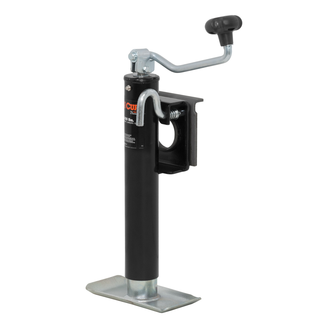 CURT 28301 Weld-On Bracket-Style Swivel Trailer Jack, 2,000 lbs. 10-1/2 Inches Vertical Travel thumbnail 5