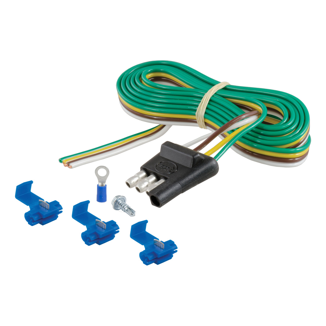 CURT 58349 Trailer-Side 4-Pin Flat Wiring Harness with 48-Inch Wires thumbnail 0