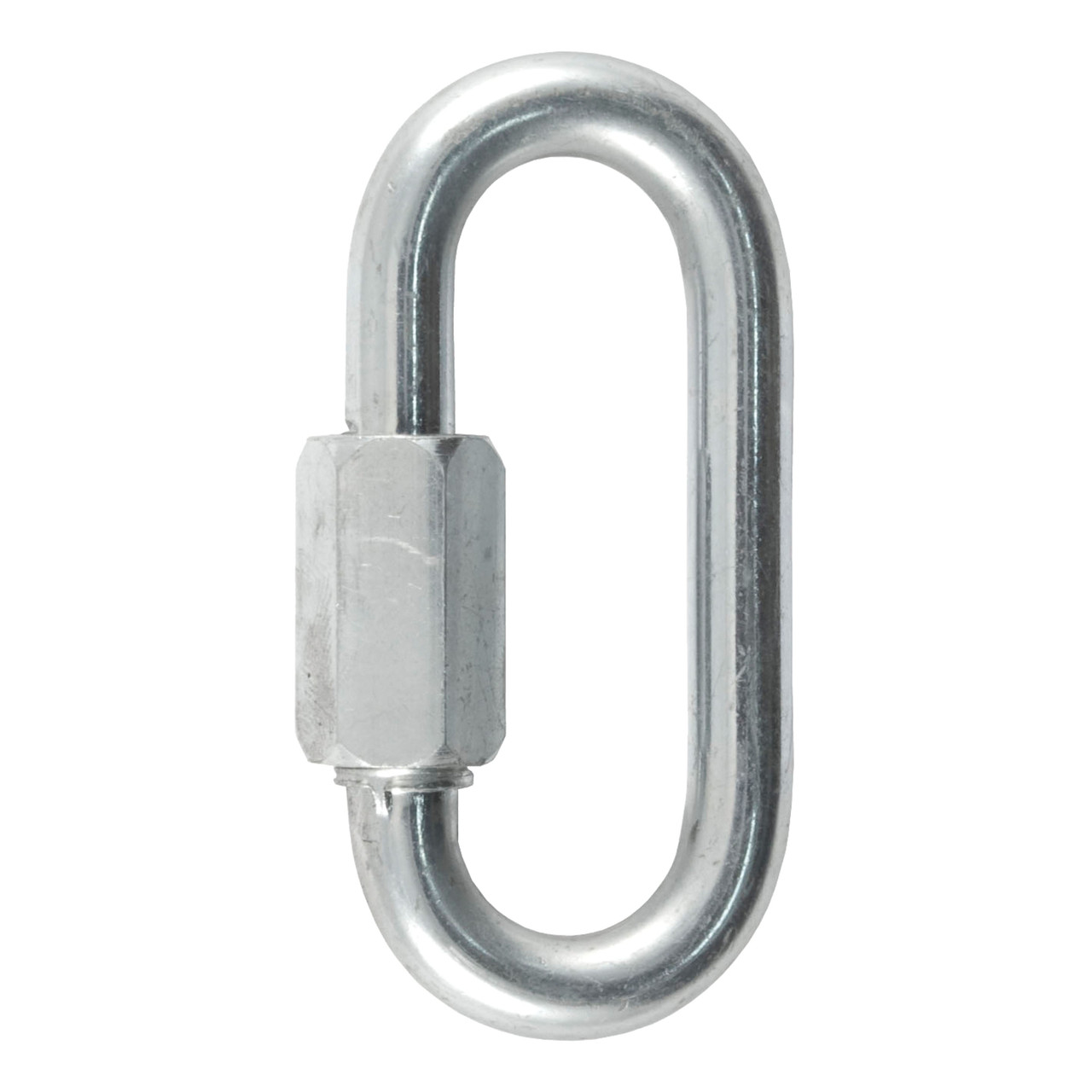 CURT 82901 Threaded Quick Link Trailer Safety Chain Hook Carabiner Clip, 5/16-Inch Diameter, 8,800 lbs Break Strength thumbnail 0