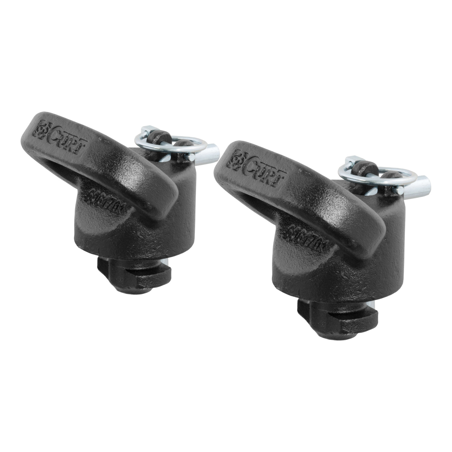 CURT 60698 OEM Puck System Gooseneck Safety Chain Anchors, 38K