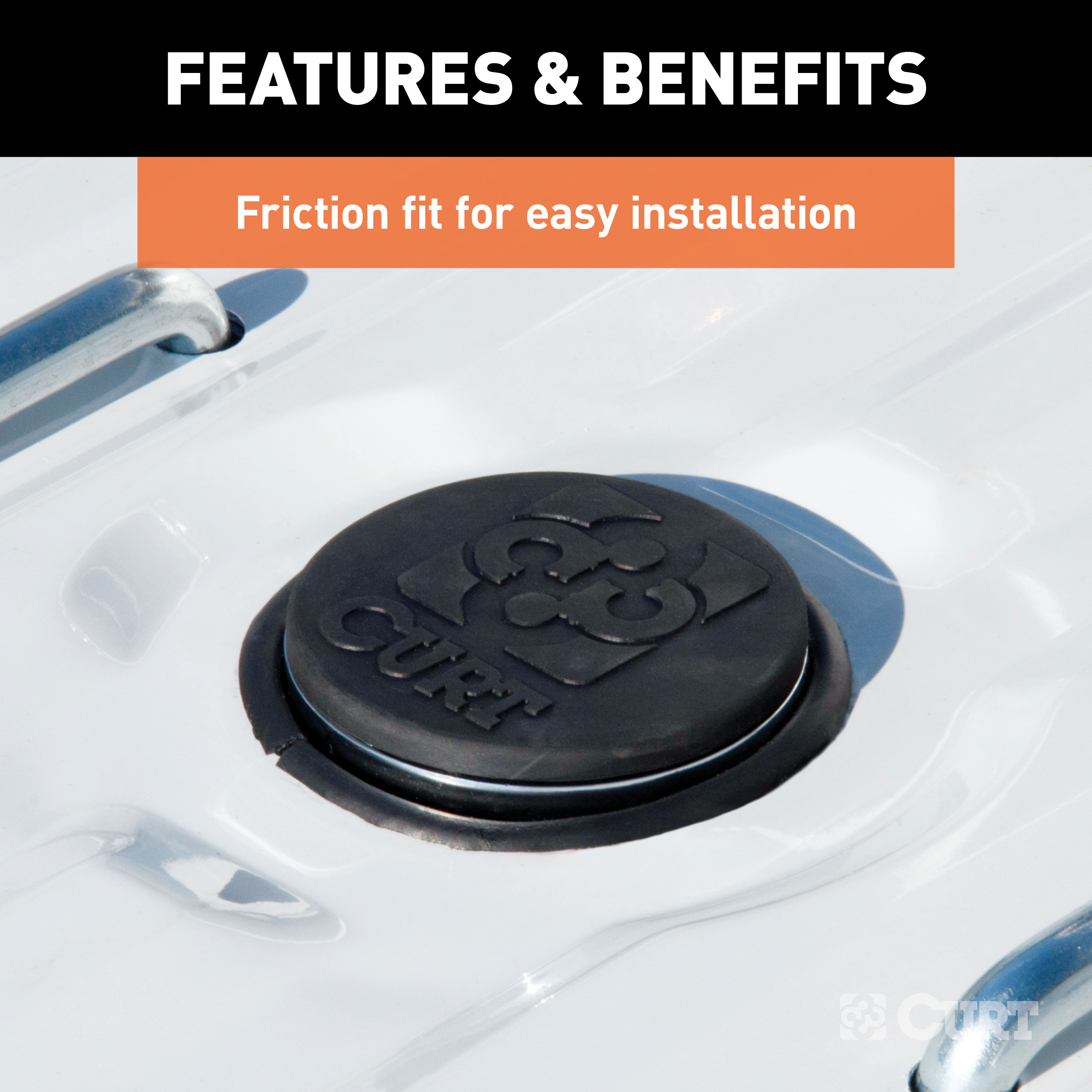 CURT 66165 Replacement Black Rubber Gooseneck Hitch Cover thumbnail 3