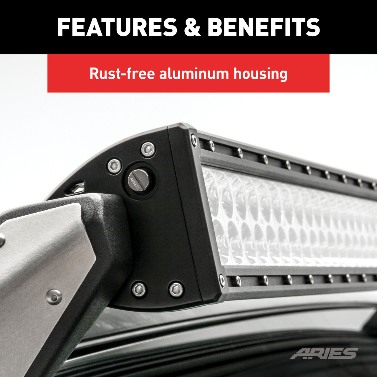 ARIES 1501278 50-Inch Double-Row LED Light Bar, 24,000 Lumens Combo Beam, Waterproof and Dustproof thumbnail 6